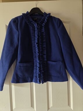 Spense Petite Royal Blue Jacket with Subtle Texture